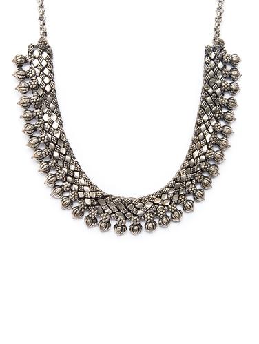 Silver Short Necklace - 15730582 - Very Small Image - 1