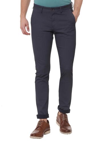 blue cotton blend chinos - 15730836 - Very Small Image - 1