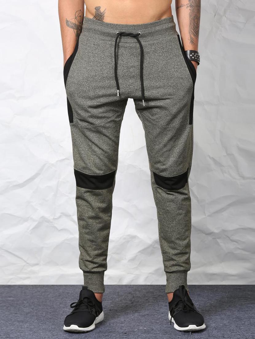 grey cotton blend joggers - 15730844 - Zoom Image - 1