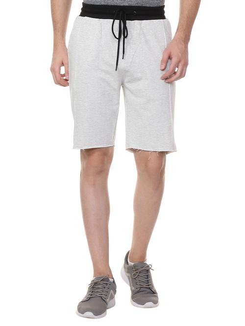 grey cotton blend shorts - 15730848 - Standard Image - 1