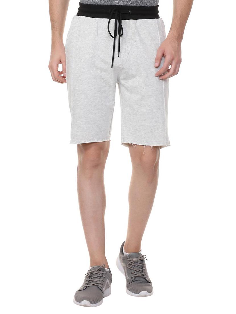 grey cotton blend shorts - 15730848 - Zoom Image - 1