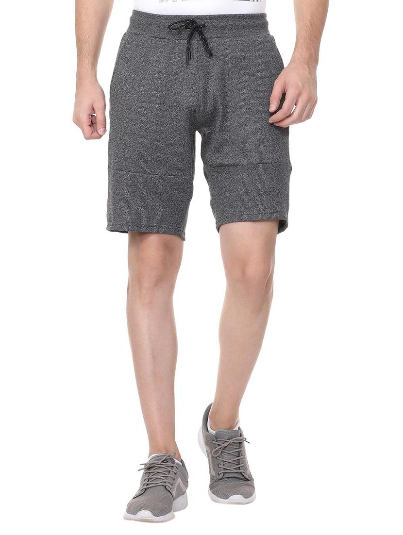 grey cotton blend shorts - 15730849 - Zoom Image - 1