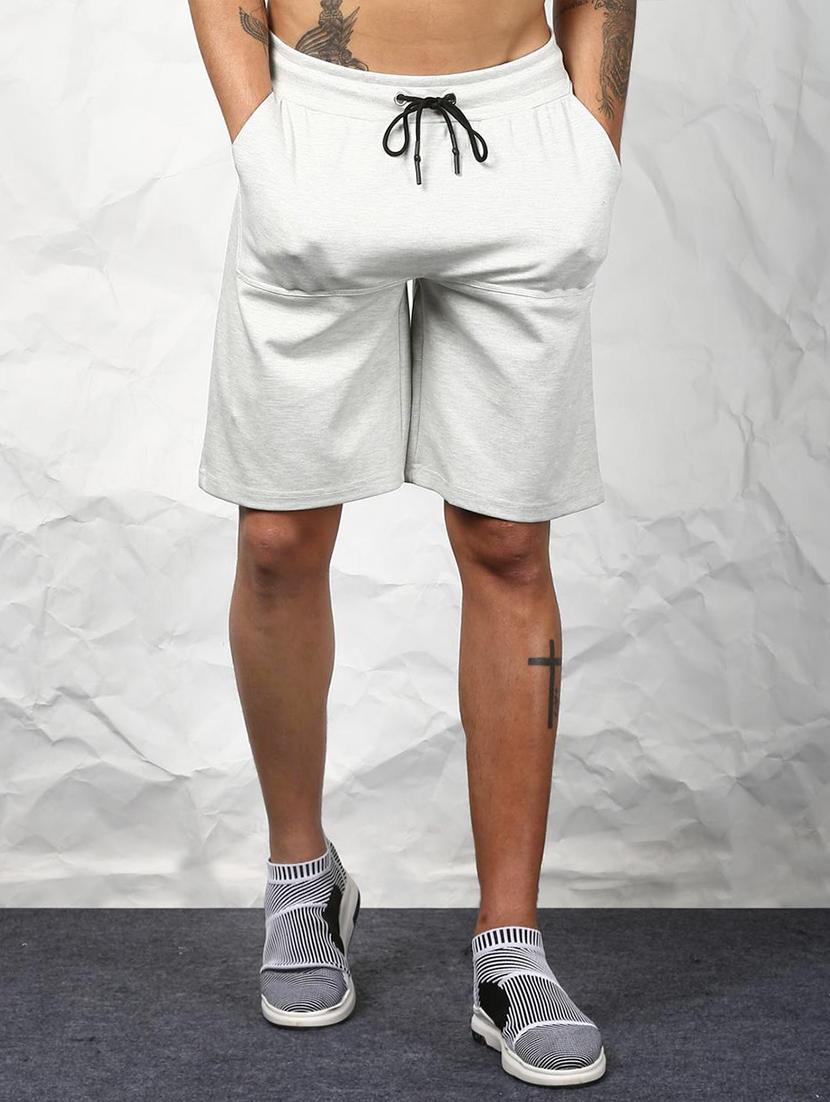 grey cotton blend shorts - 15730850 - Zoom Image - 1