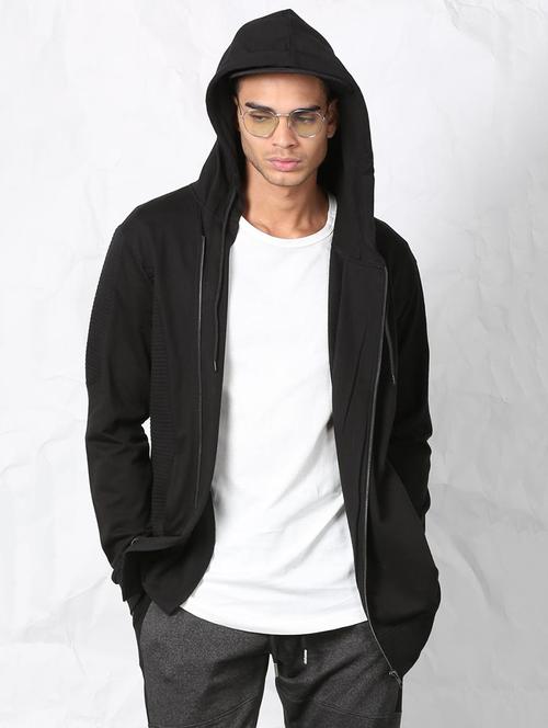 black cotton sweatshirt - 15730858 - Standard Image - 1