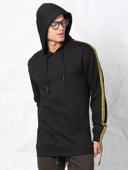 black cotton sweatshirt - 15730859 - Standard Image - 1