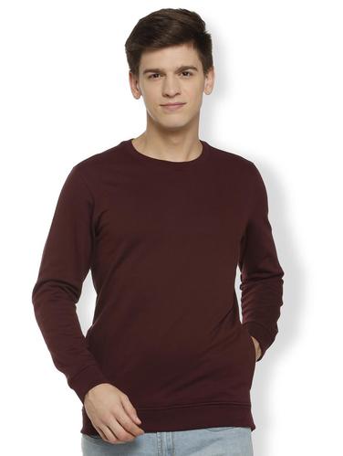 maroon cotton sweatshirt - 15730863 - Very Small Image - 1
