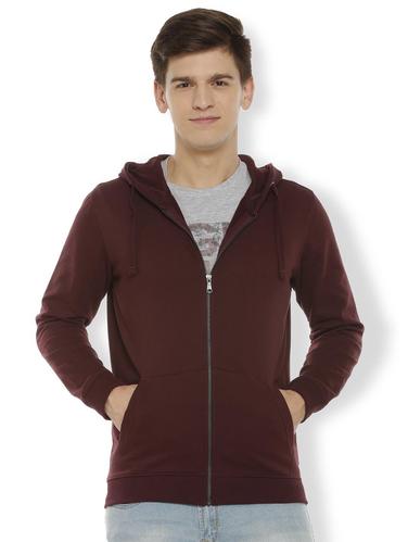 maroon cotton sweatshirt - 15730866 - Very Small Image - 1