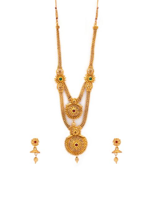 Gold Tone Necklace & Earrings Set - 15731234 - Standard Image - 1