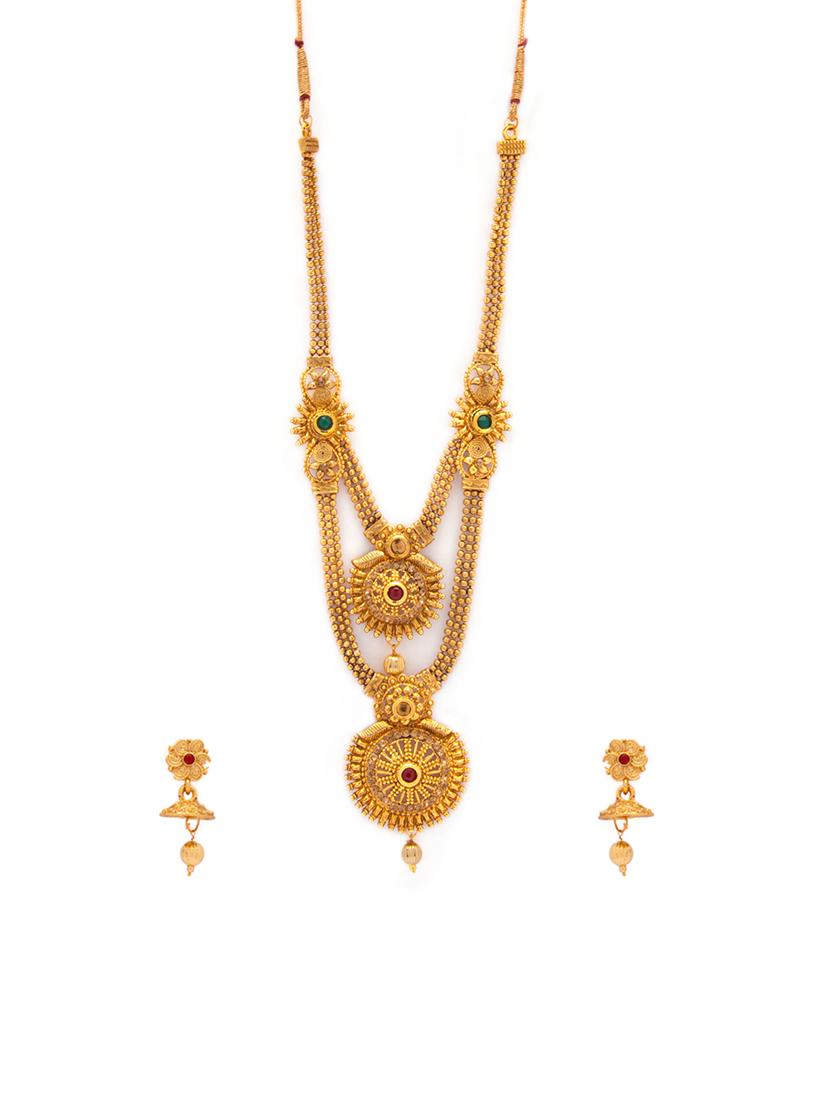 Gold Tone Necklace & Earrings Set - 15731234 - Zoom Image - 1