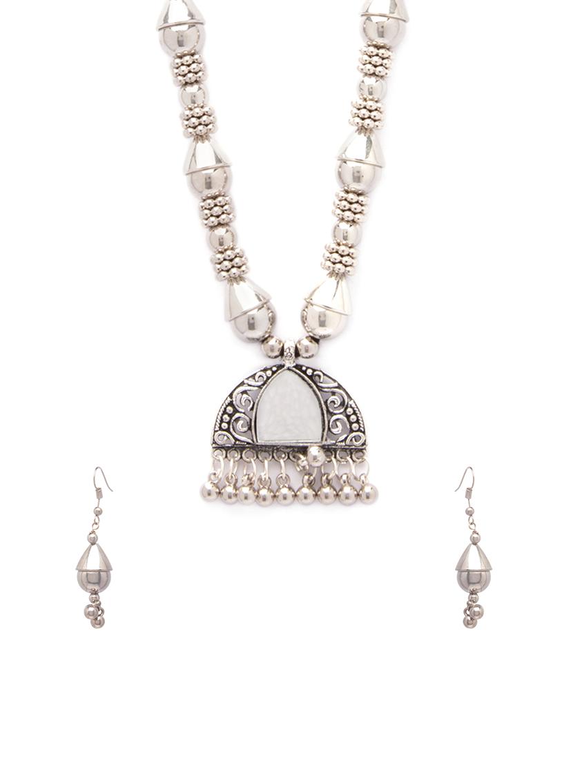 Gold Tone Necklace & Earrings Set - 15731251 - Zoom Image - 1