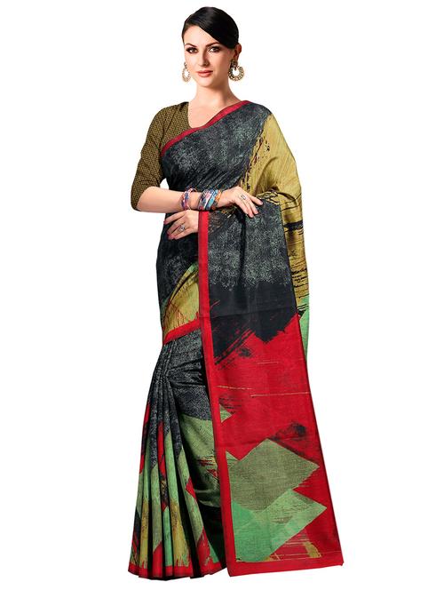 printed bhagalpuri saree with blouse - 15731318 - Standard Image - 1