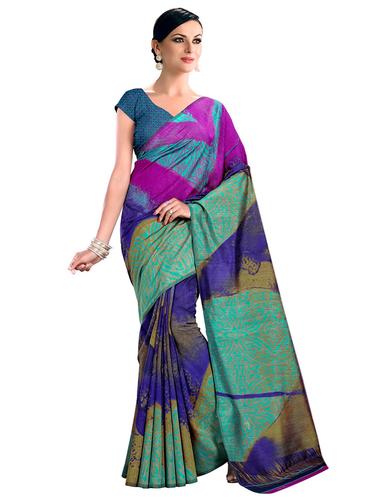 bhagalpuri printed saree with blouse - 15731342 - Very Small Image - 1