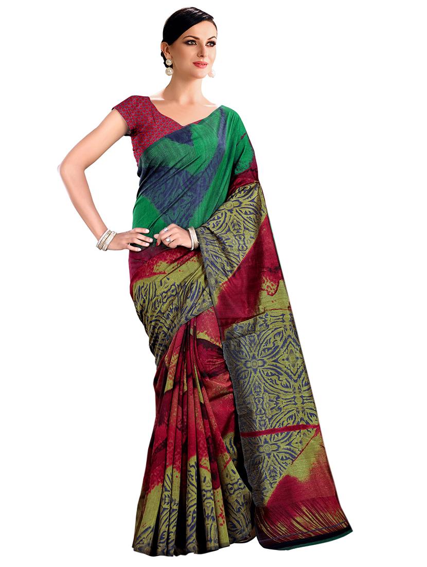 bhagalpuri printed saree with blouse - 15731343 - Zoom Image - 1