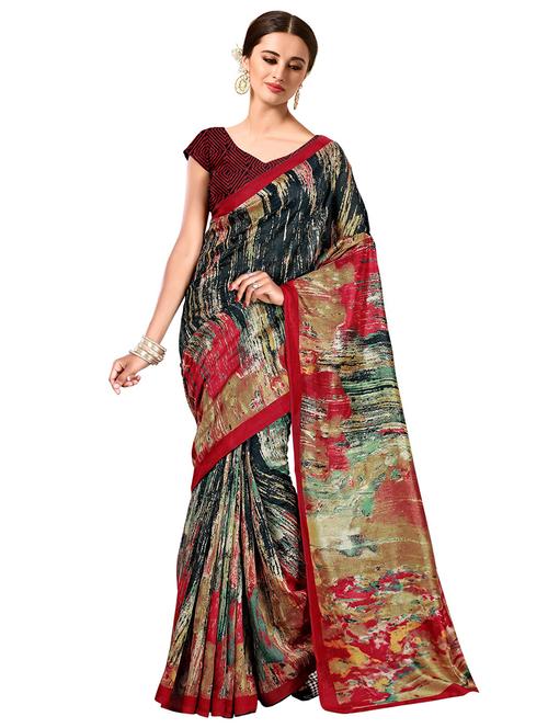 abstract bhagalpuri saree with blouse - 15731349 - Standard Image - 1