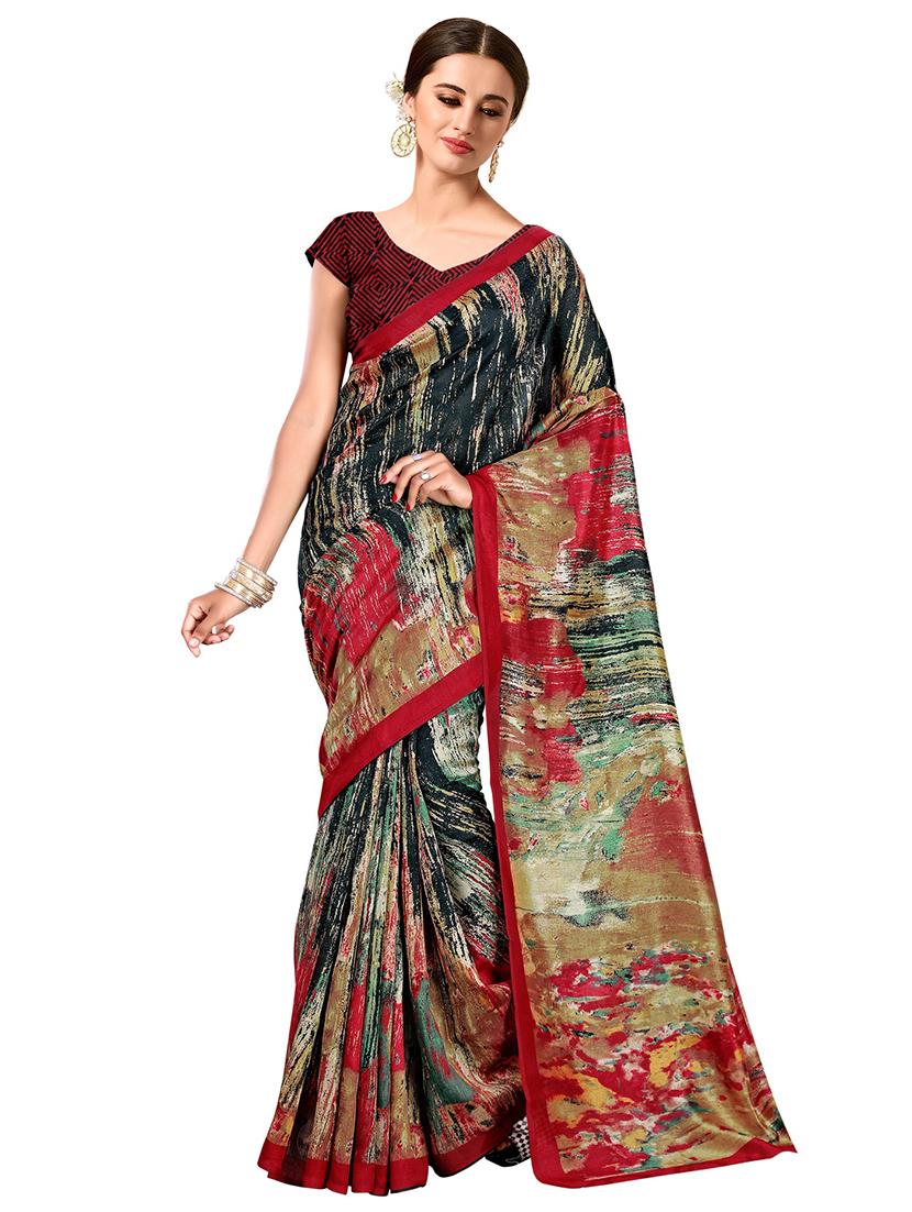 abstract bhagalpuri saree with blouse - 15731349 - Zoom Image - 1