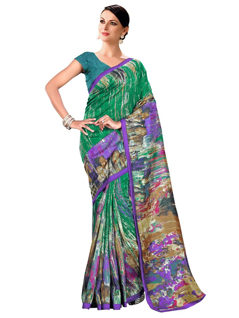abstract bhagalpuri saree with blouse - 15731350 - Zoom Image - 1