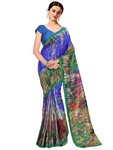 abstract bhagalpuri saree with blouse - 15731353 - Very Small Image - 1