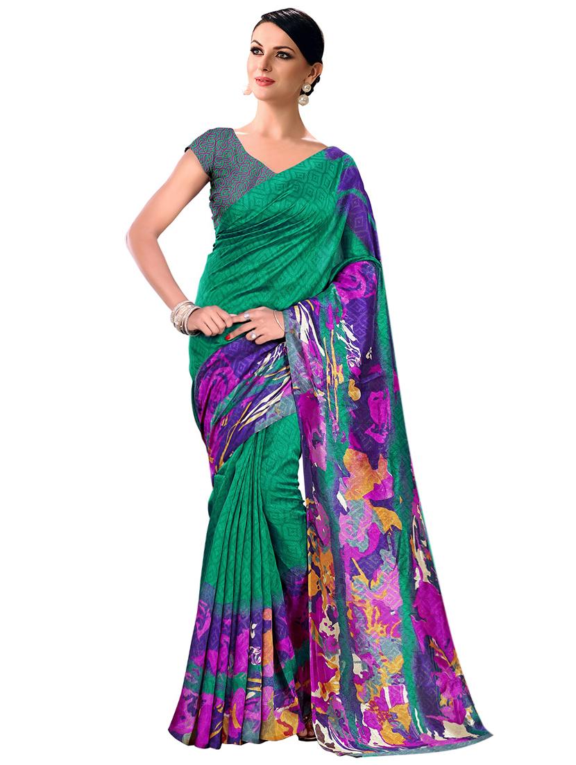 abstract bhagalpuri saree with blouse - 15731372 - Zoom Image - 1