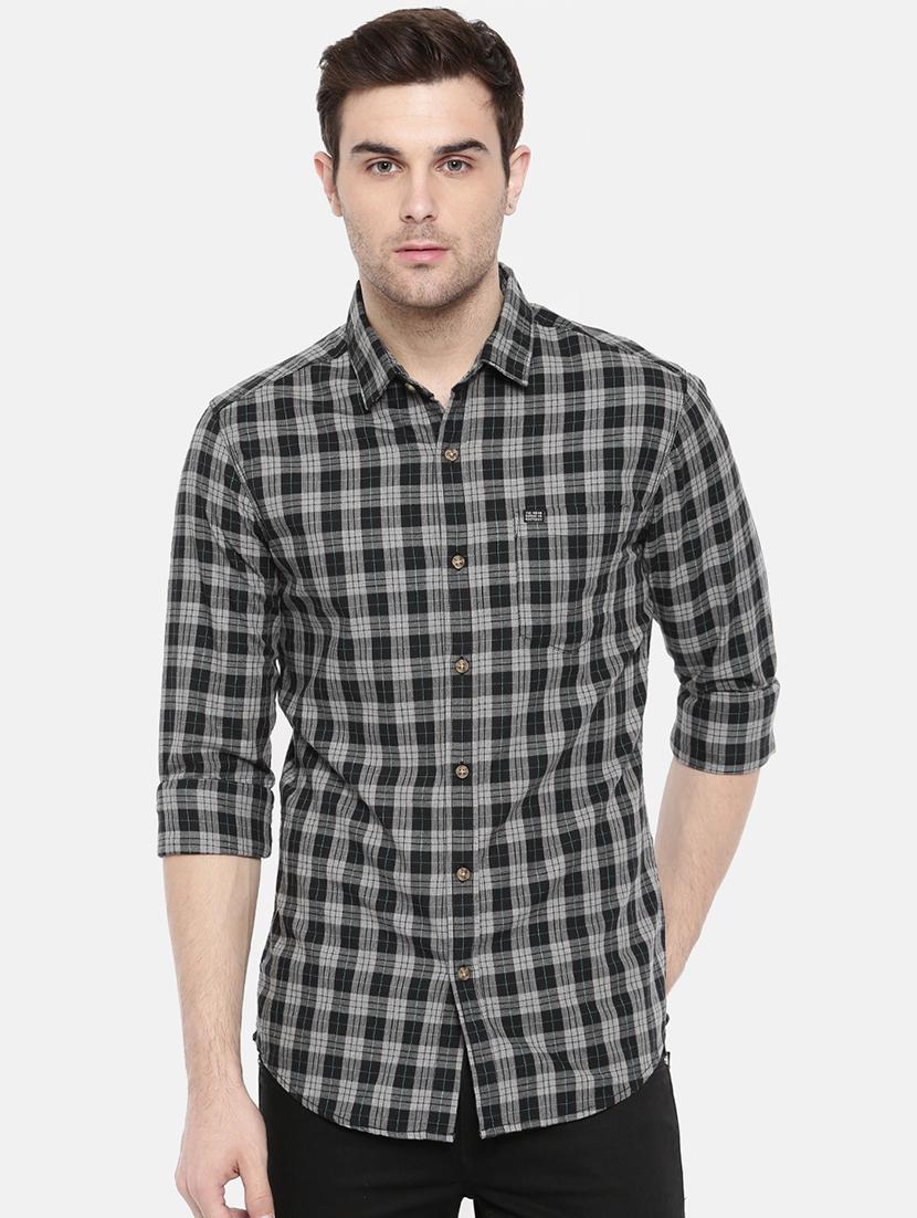 black cotton casual shirt - 15731548 - Zoom Image - 1