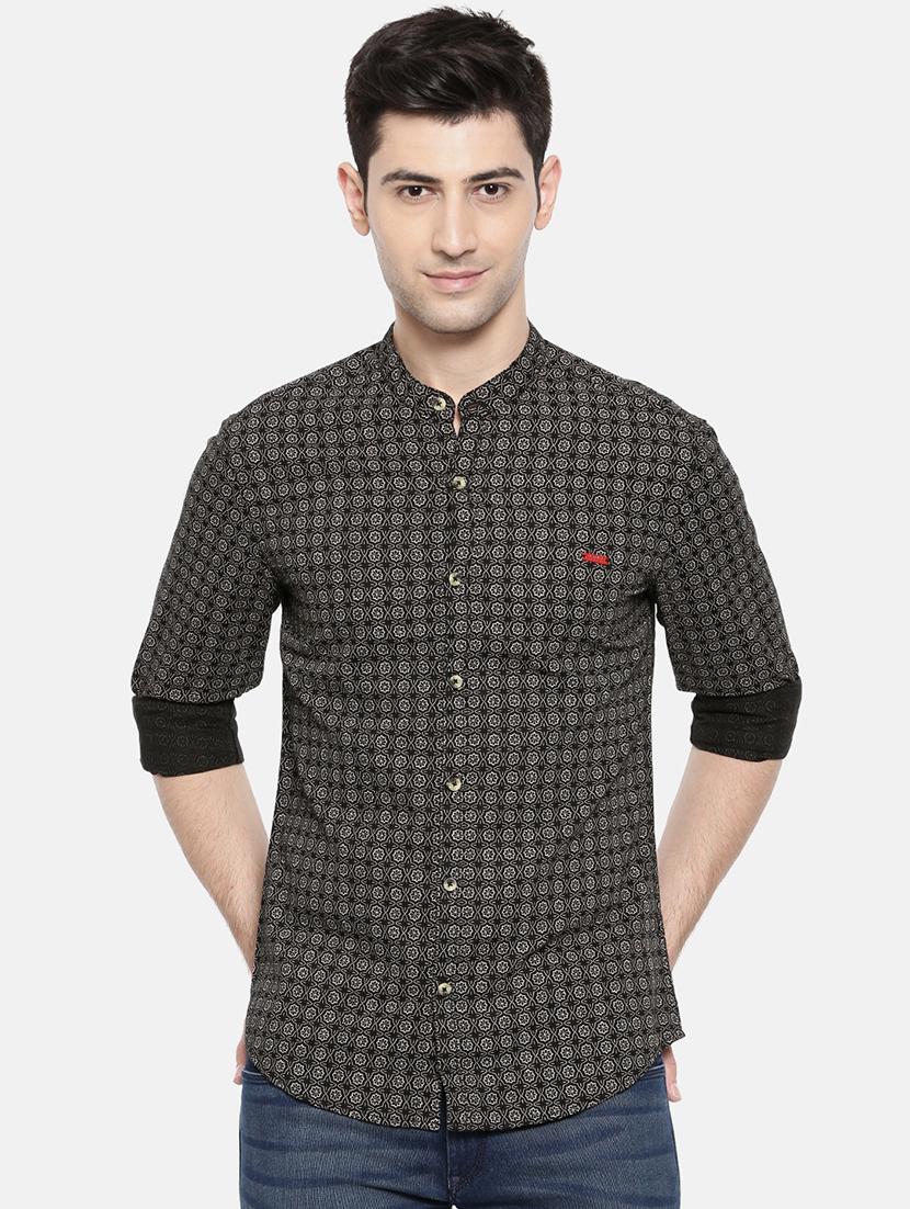black cotton casual shirt - 15731557 - Zoom Image - 1