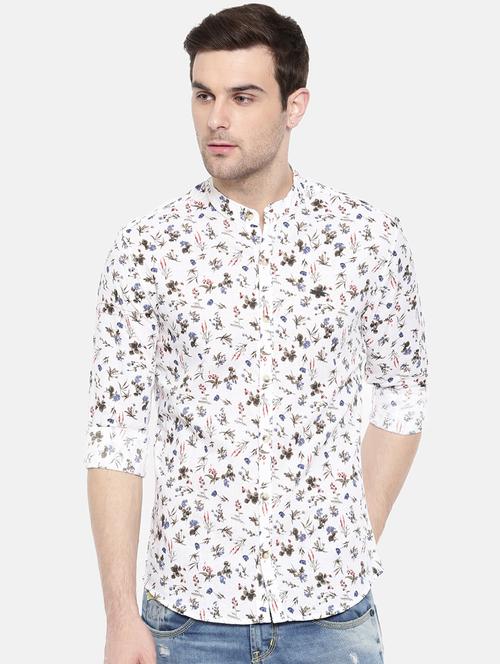 white cotton casual shirt - 15731558 - Standard Image - 1