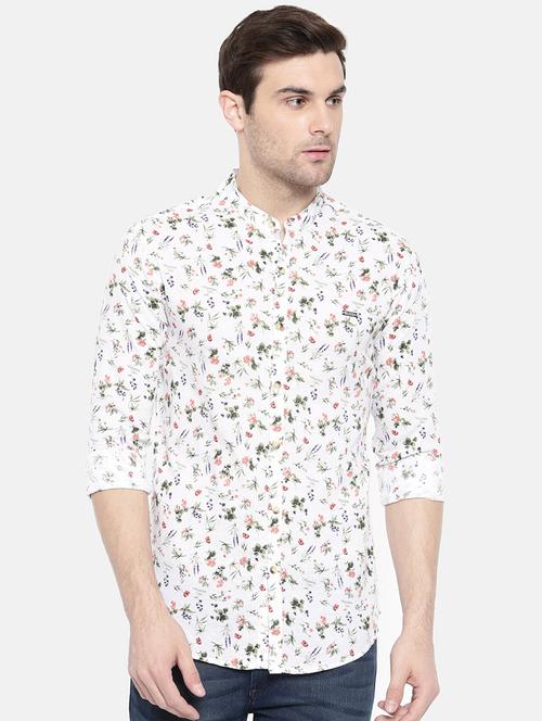 white cotton casual shirt - 15731559 - Standard Image - 1