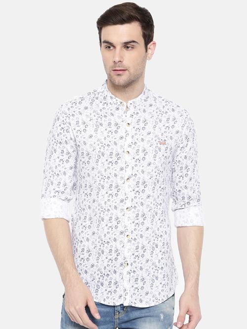 white cotton casual shirt - 15731560 - Standard Image - 1