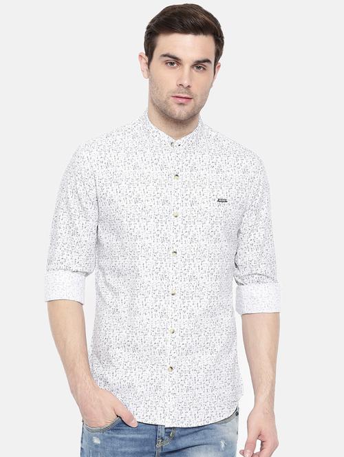 white cotton casual shirt - 15731565 - Standard Image - 1