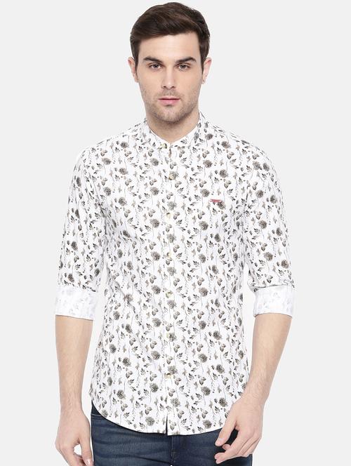 white cotton casual shirt - 15731566 - Standard Image - 1