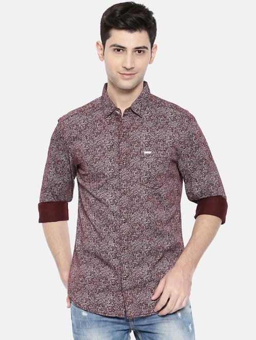 red cotton casual shirt - 15731569 - Standard Image - 1
