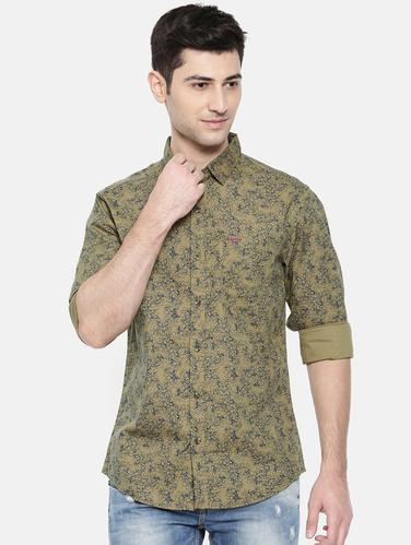 brown cotton casual shirt - 15731572 - Very Small Image - 1