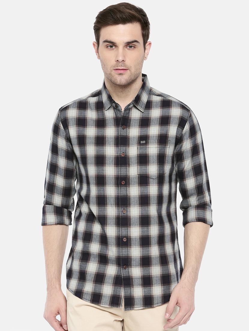 brown cotton casual shirt - 15731607 - Zoom Image - 1