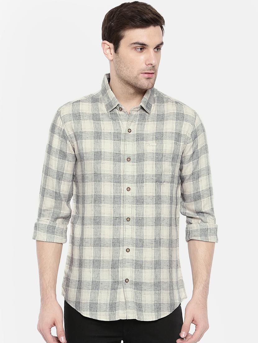 white cotton casual shirt - 15731616 - Zoom Image - 1