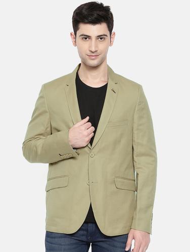 beige cotton single breasted blazer - 15731676 - Very Small Image - 1