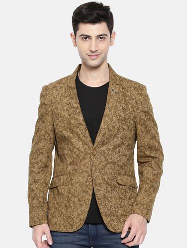 brown cotton single breasted blazer - 15731679 - Very Small Image - 1