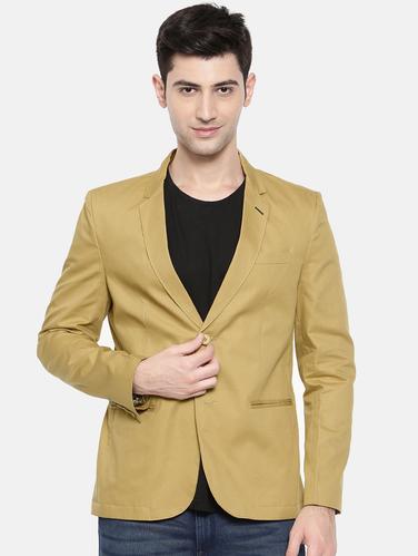 brown cotton single breasted blazer - 15731682 - Very Small Image - 1