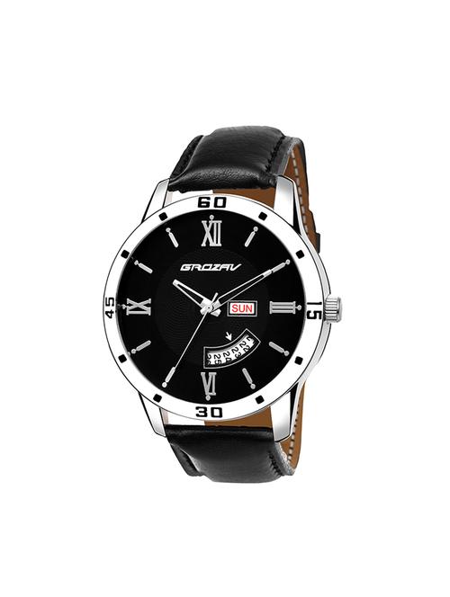 Round dial analog watch (910101BK) - 15731688 - Standard Image - 1