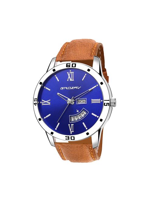 Round dial analog watch (910101BL) - 15731695 - Standard Image - 1