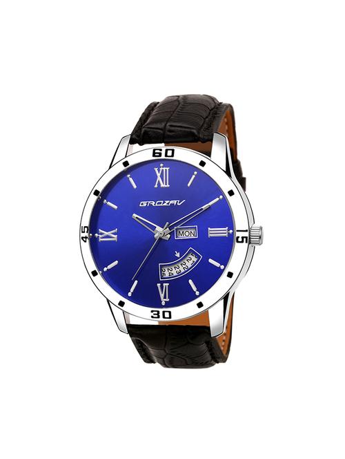 Round dial analog watch (910101BL) - 15731696 - Standard Image - 1