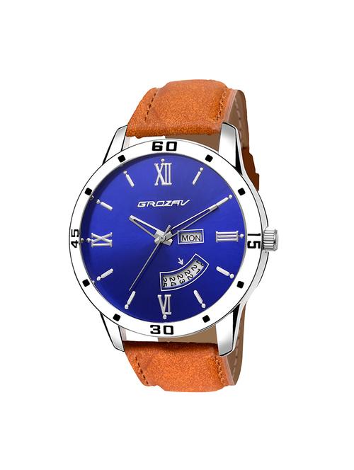 Round dial analog watch (910101BL) - 15731698 - Standard Image - 1