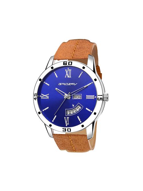 Round dial analog watch (910101BL) - 15731699 - Standard Image - 1