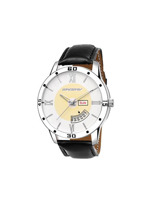 Round dial analog watch (910101WT) - 15731712 - Standard Image - 1