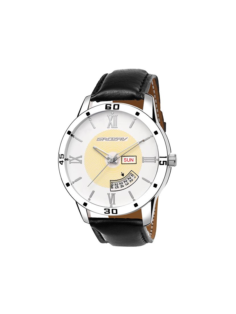 Round dial analog watch (910101WT) - 15731712 - Zoom Image - 1