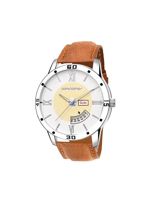 Round dial analog watch (910101WT) - 15731713 - Standard Image - 1