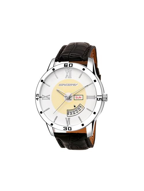 Round dial analog watch (910101WT) - 15731714 - Standard Image - 1