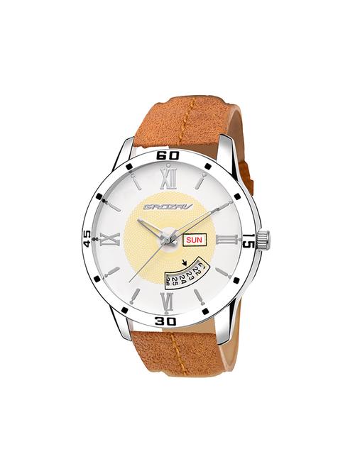 Round dial analog watch (910101WT) - 15731717 - Standard Image - 1