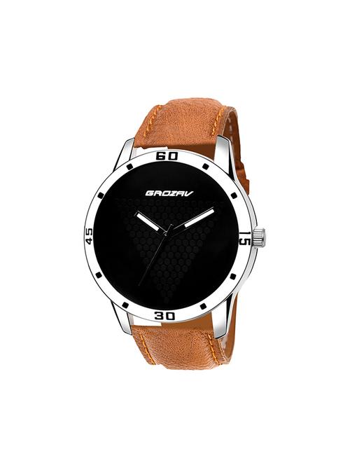 Round dial analog watch (910102BK) - 15731719 - Standard Image - 1