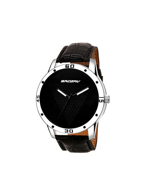 Round dial analog watch (910102BK) - 15731720 - Standard Image - 1