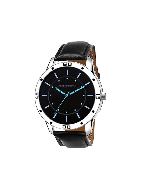 Round dial analog watch (910103BK) - 15731724 - Standard Image - 1