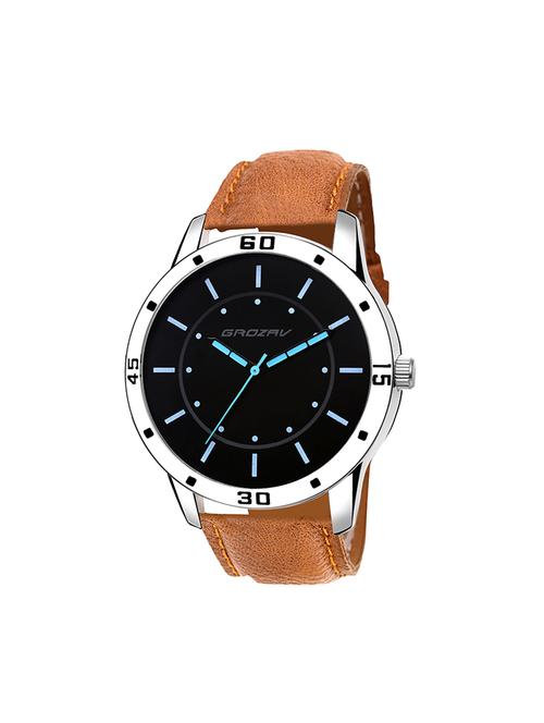 Round dial analog watch (910103BK) - 15731725 - Standard Image - 1